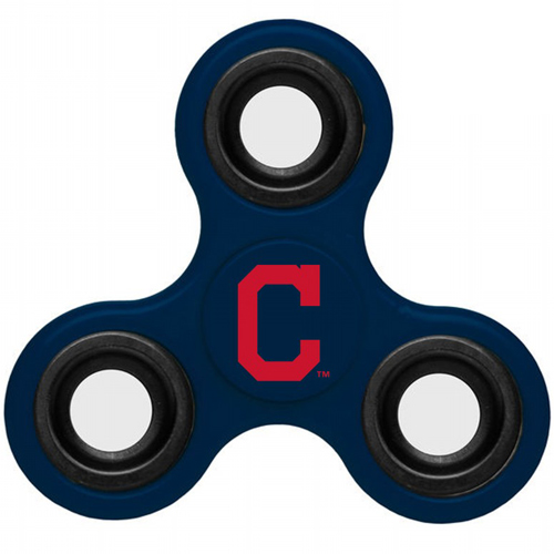 MLB Cleveland Indians 3 Way Fidget Spinner B50 - Navy